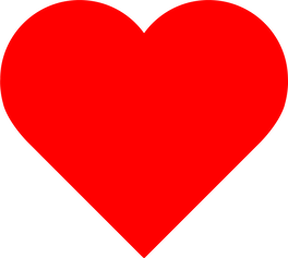 Red heart design icon flat. Modern flat valentine love sign